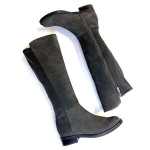 Blondo Ellie Gray Suede Riding Knee Boots - Sz 6.5